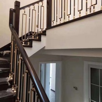 Dais staircase iron handrail Villa attic leap floor local door-to-door volume room can be customized) Kunming Red Star