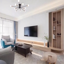 Household appliances TV background wall custom living room background design Living room locker shelf design Public space