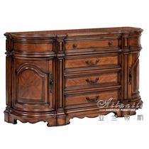 Red Star Arantis American Solid Wood Living Room porch partition cabinet European wine cabinet lobby hall cabinet K4223