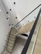 Yongji Custom suspended glass staircase modern minimalist fashion duplex leaping glass stairs) Kunming Hongxing