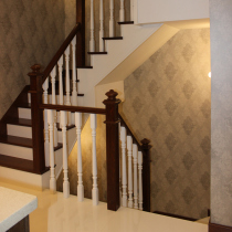 Happy Door Stairway Custom-made Full Solid Wood Customized Multi-Style Choice Environmentally Friendly Health Durable