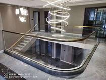 Muster Xiongju Modern Simple Duplex Villa Glass Railing Stair Custom Guardrail