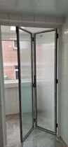 East China Evergrande titanium magnesium alloy narrow side folding door 25 rail kitchen balcony toilet minimalist luxury minimalist style