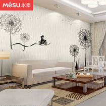 Meisu modern minimalist custom seamless mural Living room sofa wall Bedroom stay in love 14 silk cloth