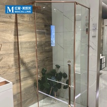 (Nanming) ideal shower room rose gold lines modern simple style consulting customer service for more details