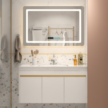 Taulman Modern Simple Intelligent Bathroom Cabinet Combination Platinum Rock Plate Toilet Wash Washbasin Mirror Cabinet Customization
