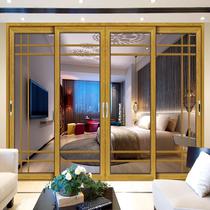 Fuxuan doors and windows Ouja Baron II Aluminum Alloy Push Ramen Kitchen Balcony Hanging Rail Glass Shifting Door Silent Style