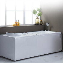 Aosman bathroom Bathroom small apartment household bathroom non-slip acrylic load-bearing strong adult bathtub floor mop basin