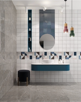 Nobel Cezanne impression Marble tile anti-slip resistant glazed brick grinding fog white interior wall decoration 300*600