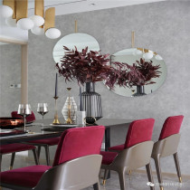 Collar embroidery plain color wall cloth L130906 green luxury modern simple minimalist European style wide range