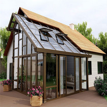 Deyoute 150 system Sunshine Room Insulation Broken Bridge Profile Large Span Arc European Style Glass House
