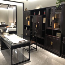 Leading show Jiangnan modern new Chinese solid wood furniture solid wood desk 1981 offline store with the same model on sale