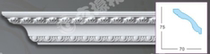 Decoration line 88336 Wall gusset board decorative board decoration material sheet seamless decorative line