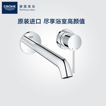 (stores hot sell) German high gauge concealed face basin tap into wall-type cold and dark hidden wall water tap