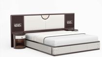 (Nanming)Jiangnan Courtyard National standard mahogany light luxury new Chinese king bed
