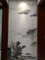 Xinyaxuan TV background wall stone large board UV entrance“landscape landscape  series new Chinese style