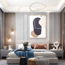 Fufine TV background wall wood grain bedroom background wall modern minimalist environmentally-friendly aldehydes light extravagant atmosphere background plate
