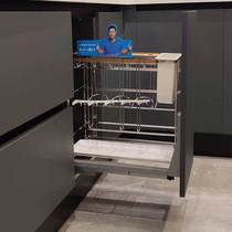 (Cloud Rock) Sward Stainless Steel Cabinets-Seasoned Pull Basket Artisan Quality Experience