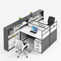 Haidar office furniture finance room staff office table and chair screen partition desk combination card position is very durable
