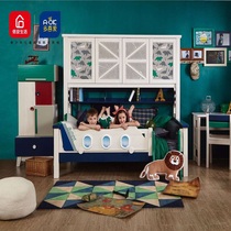 Multi-love box bed DNA300-12 Solid wood childrens bed Youth bed