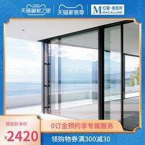  Open window door and window system Door and window custom diamond integrated screen window broken bridge aluminum door and window anti-theft anti-mosquito