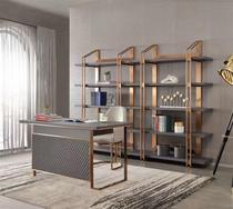 Madili modern simple Italian light luxury office desk Writing desk designer can be customized can change the leather color