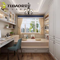 Rabbit baby Tatami custom bed Wardrobe Bay window table bookcase One bedroom Japanese Tatami environmental protection