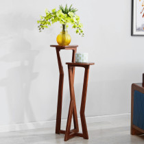 Bright solid wood flower stand design simple lines smooth texture Natural Living Room series 858-3101-57