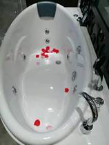 Anhua bathtub 1 m 5 small family with surfing massage double independent seamless acrylic bathtub