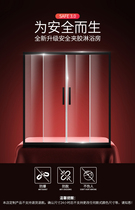 Xinhai Jialan Shower Room Overall Bathroom Inline Bath Screen Dry and Wet Separation Bathroom Toilet Partition Glass