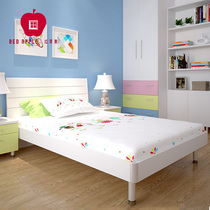 Red Apple furniture minimalist modern 1 2 1 5 m row skeleton plate type teen double bed E801-23