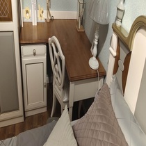 Corner desk 6K11 - (pearl white) Bevern furniture solid wood furniture American-style combined with French style