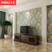 Misu European-style film and television wallpaper bedroom non-woven wallpaper 3d stereo TV background wall wallpaper living room glory