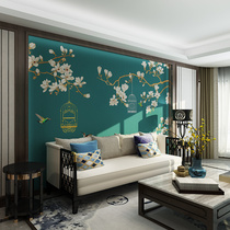 Tianyang JCC Chinese mural modern bedroom background wall custom seamless wall cloth background wall Van Gogh apricot blossom-02