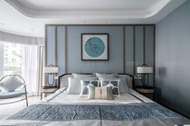 QM Qumeiwanwu modern original innovation Chinese mahogany furniture Chinese modern innovation fashion water-stop bed