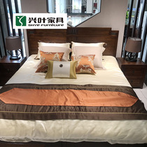 Xingye book sandalwood new Chinese furniture bed bedside table 1A02-1W01-180HQ with stylish simplicity