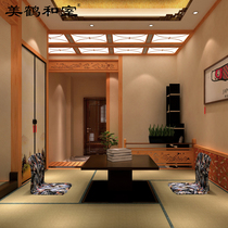 Meihe solid wood tatami living room whole house custom Japanese multifunctional bookcase desk custom custom sincerity gold