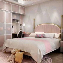 Le Ling Barbitt Children's Bed Girls Boys Single Bed Simple Modern Princess Bed