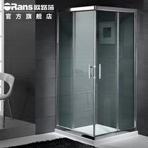 Orusa simple square shower room tempered glass silent stainless steel profile shower room SR1923