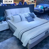 Coos home modern minimalist wedding bed cloth art bed Italian minimalist 1 8 meters double master bedroom light luxury red queen-size beds