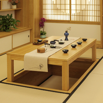 Qian Tsubaki Japanese room whole house custom tatami bed bay window solid wood coffee table and room table SMZ-A