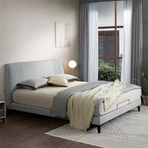 KUKA Gu Home Home Huisan Family Modern Fashion Brief Bedroom Furniture Cloth Art Bed With High Foot Leg Brief