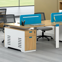 Paiger office furniture Screen station staff desk Two-person with cabinet