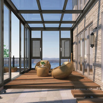 Boshi doors and windows F137 sun room special-shaped top flower room roof outdoor garden villa terrace sealed balcony