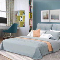 Mousse brand Red Star Macron cloth bed simple Nordic double bed BCG1-035A furniture environmental protection