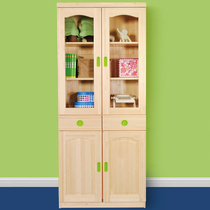 Songbao Kingdom two-door bookcase one house classic solid wood with door drawer Nordic simple environmental protection can be customized s007.