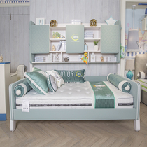 Suda Children's Single Bed Multifunctional Anti-collision Belt Bed Frame High Space Utilization Combined Bed)