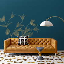 Ruby wall cloth Yue Zhen non-woven bottom Minimalist concept Light luxury living room bedroom background wall unique embroidery process