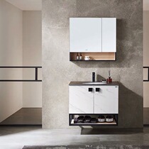Wrigley bathroom industrial wind storage mirror cabinet rock board stone countertop bathroom cabinet combination set APGM8G406-B
