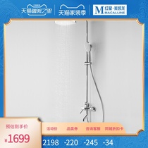 Wing whale bright silver three function FT13196A bathroom multifunctional hand shower high quality copper shower set